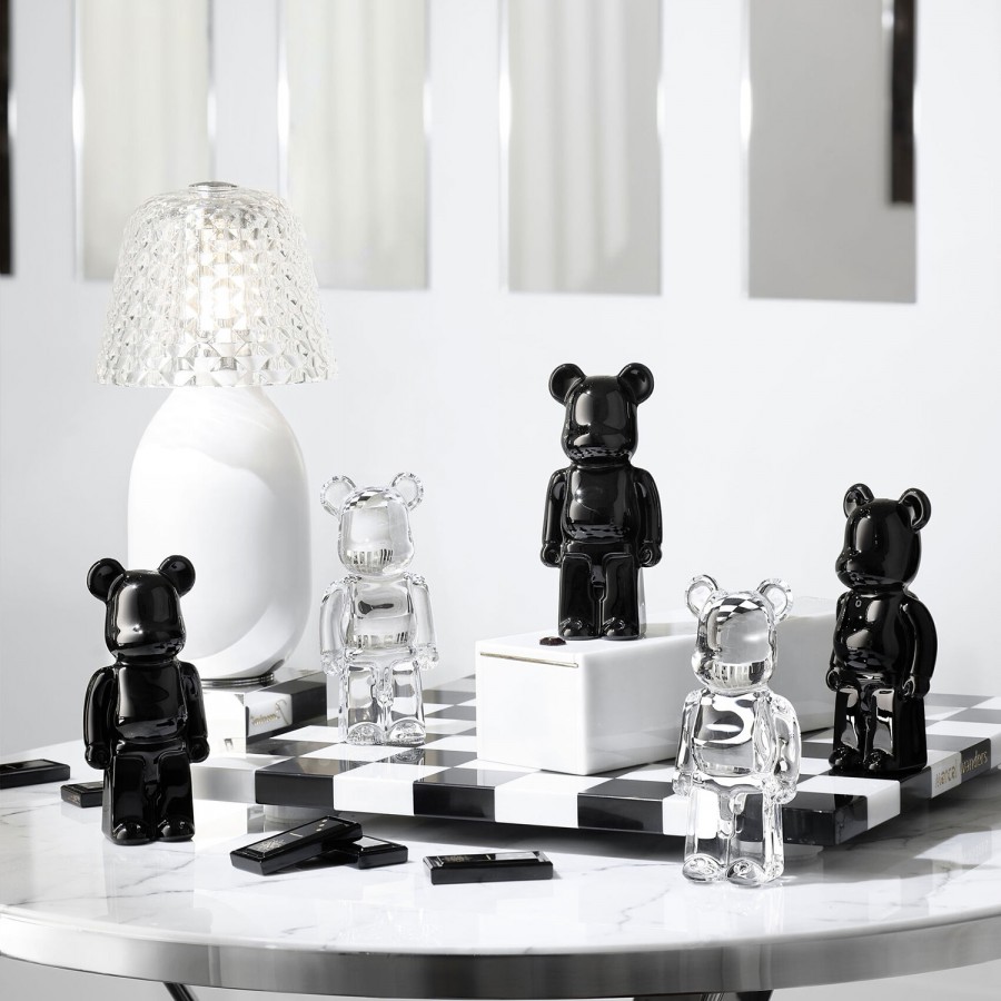 Baccarat BE@RBRICK Black Crystal Bear